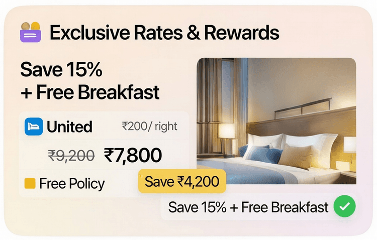 Exclusive rates and rewards